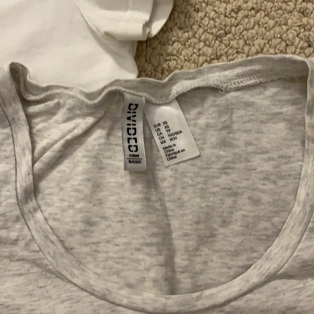 White basic t-shirt | H&M - Picture 3 of 3